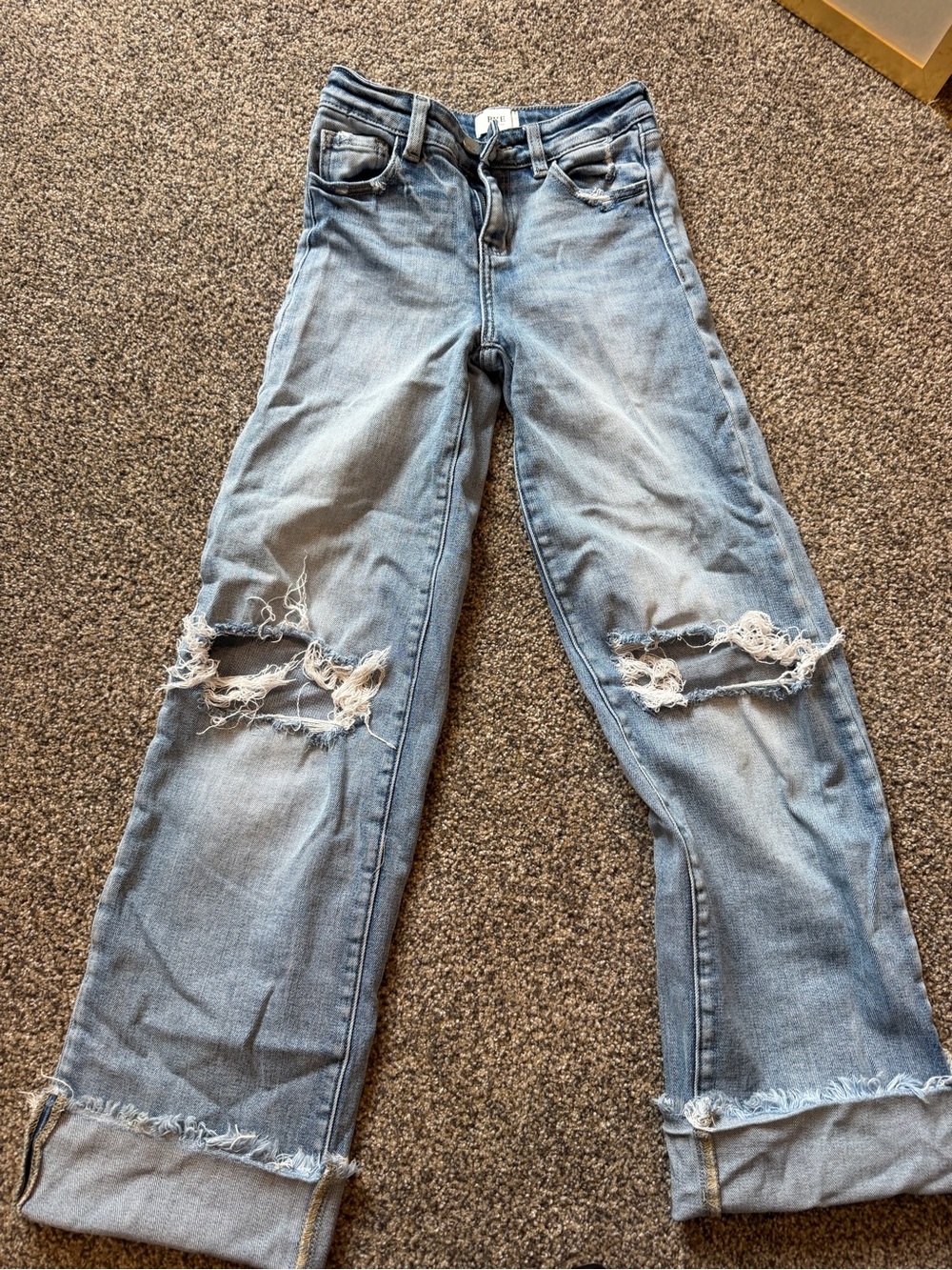BKE Light Blue Distressed kids Jeans